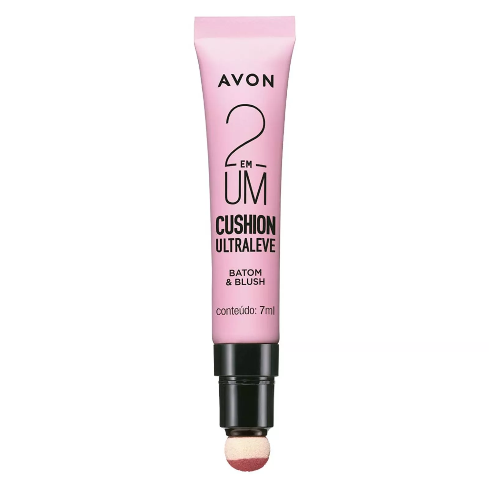 Batom e Blush Cushion Ultraleve 2 em 1 7ml - Rosé