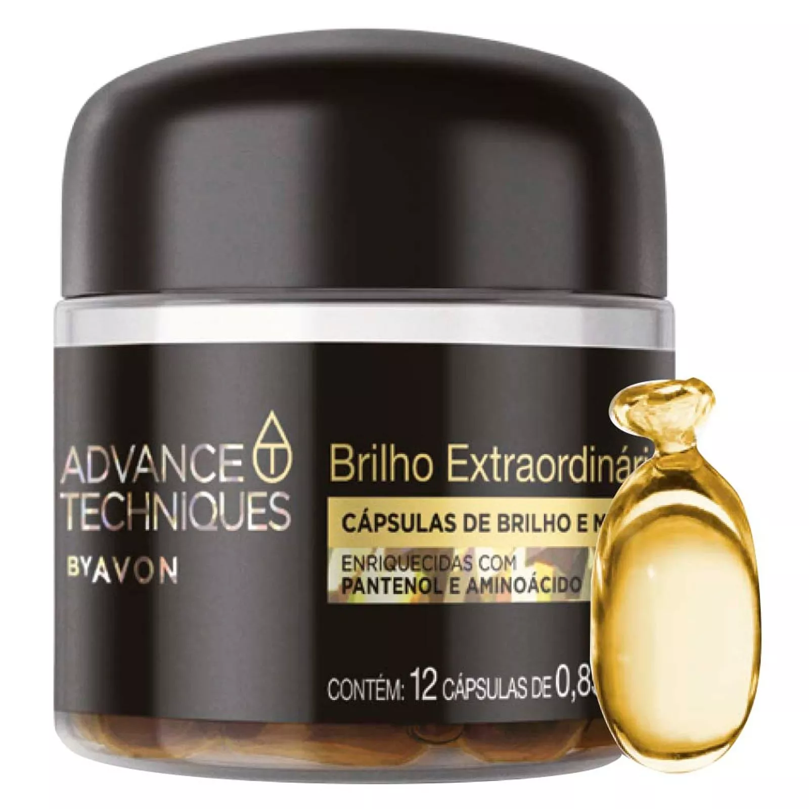Cápsulas de Brilho e Maciez Brilho Extraordinário Advance Techniques - 12 Cápsulas de 0,85 ml Cada