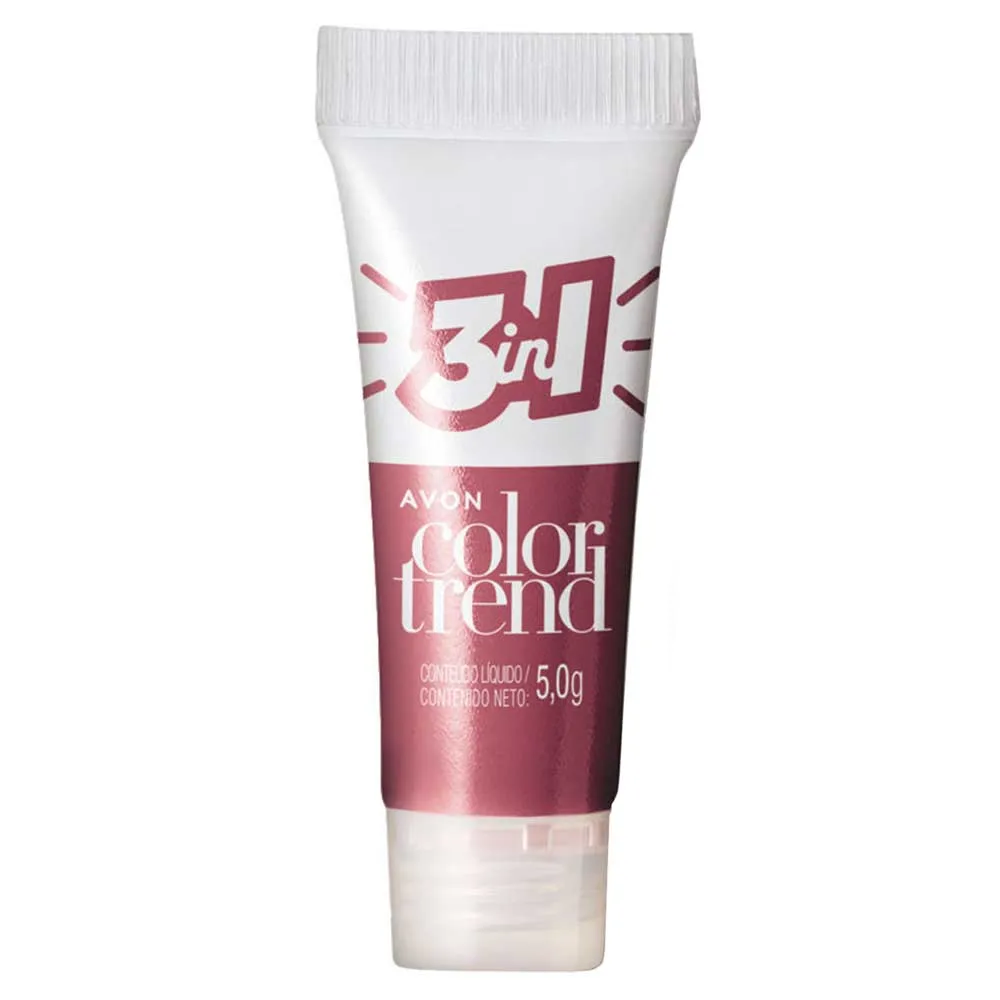 Batom Blush e Sombra 3 em 1 Color Trend 5g - Malva