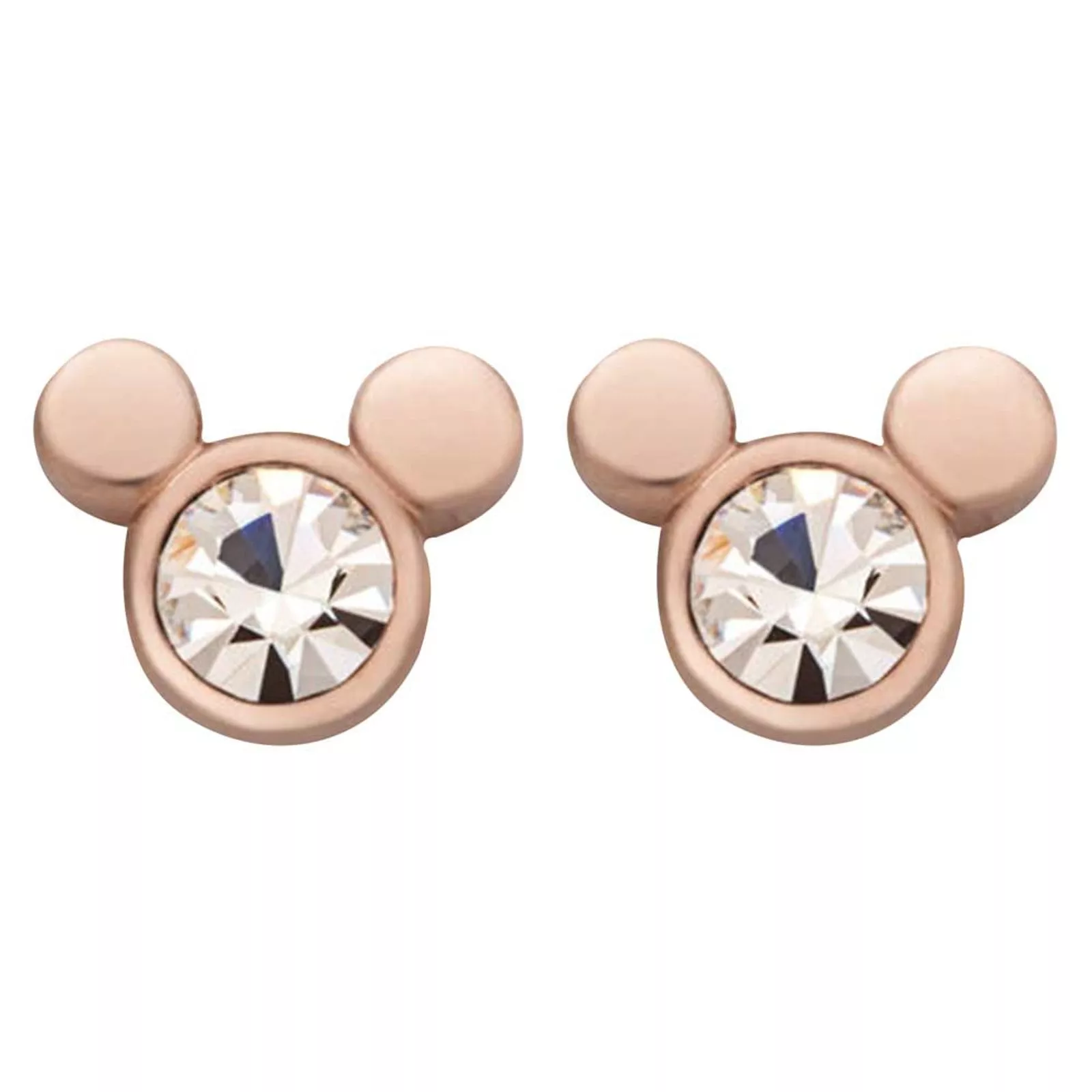 Brinco Strass Disney Mickey Rosê