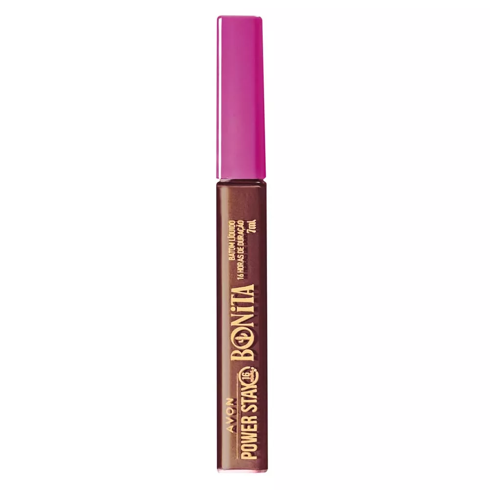 Batom Líquido Avon Power Stay Bonita 7ml - Nude Decidida