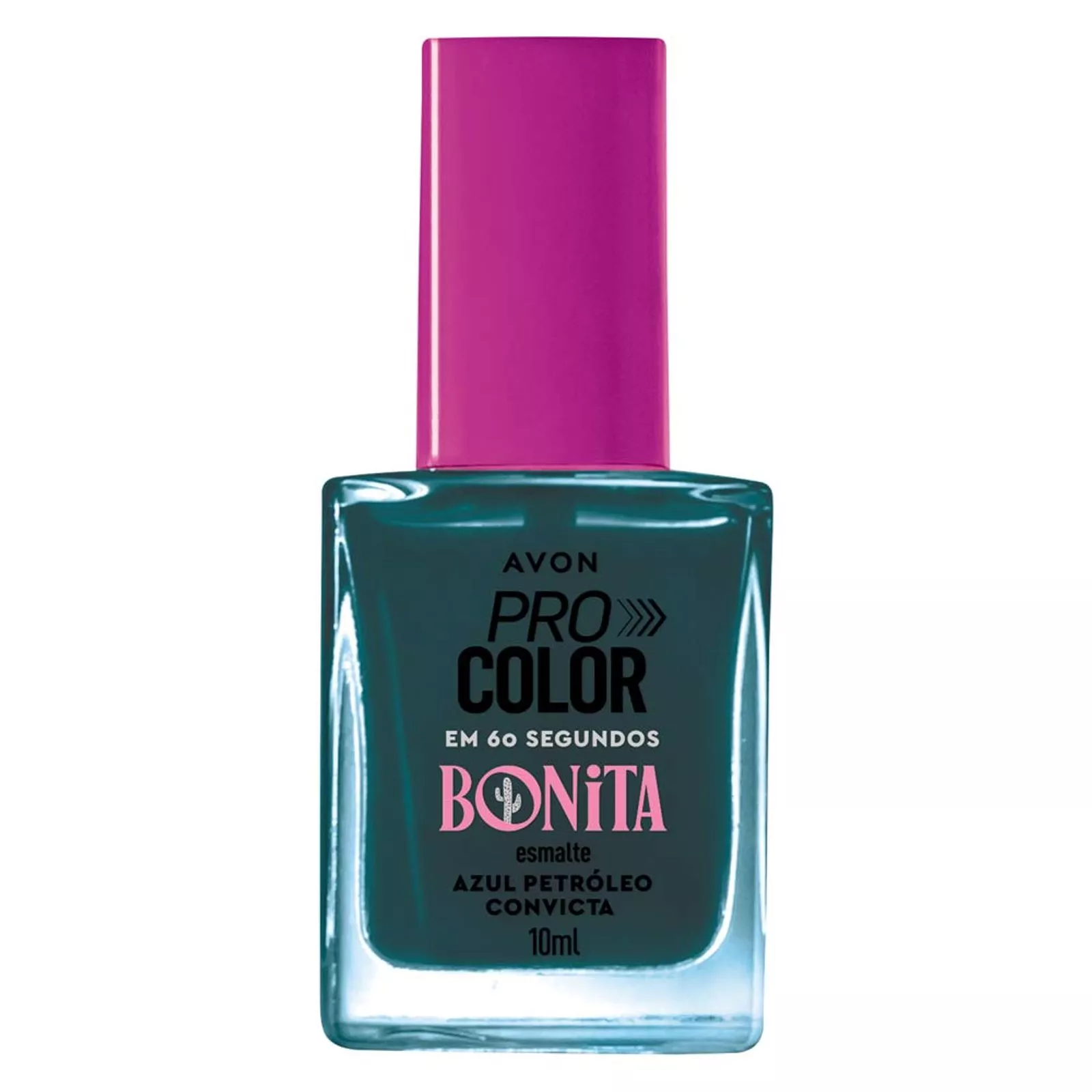 Esmalte Avon Pro Color Bonita 10ml - Azul Petróleo Convicta