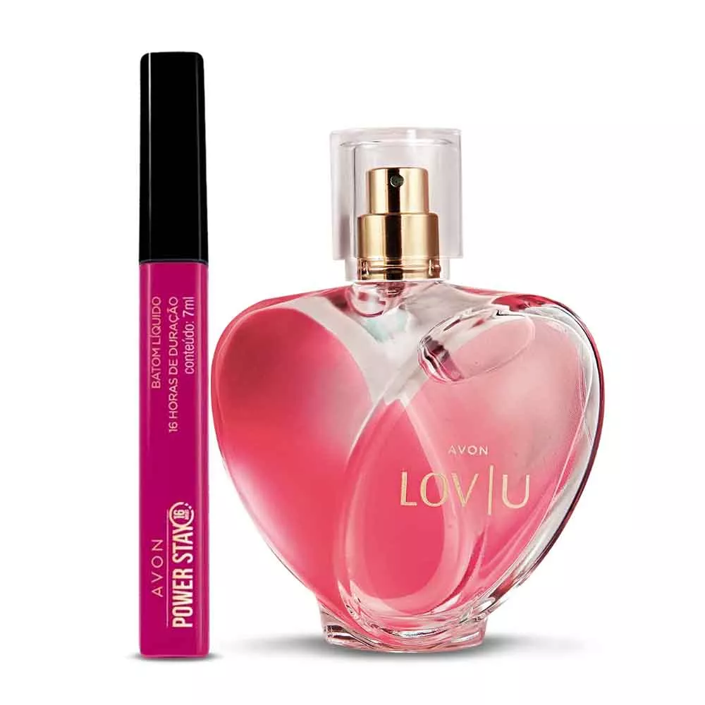 Kit Lov U + Power Stay - Rosa Magenta