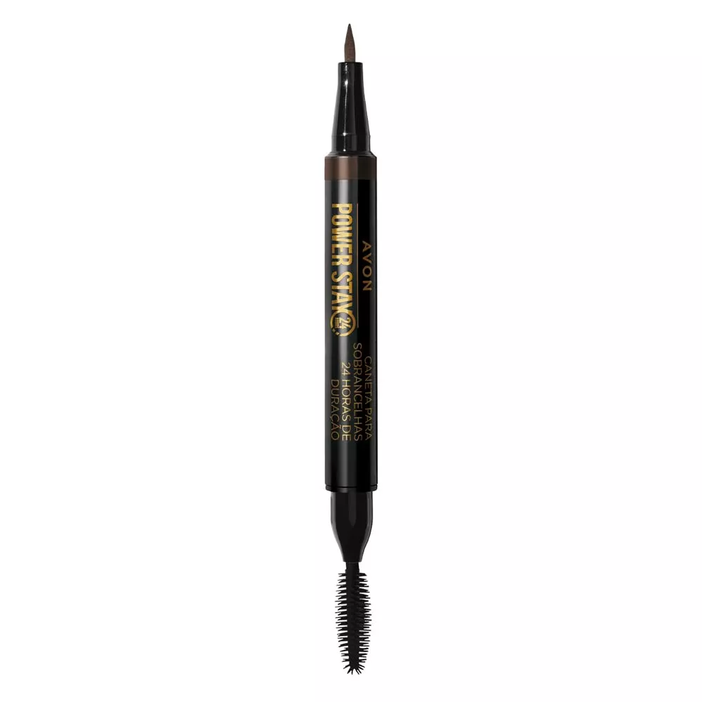 Caneta para Sobrancelhas Avon Power Stay 0,6ml - Castanho