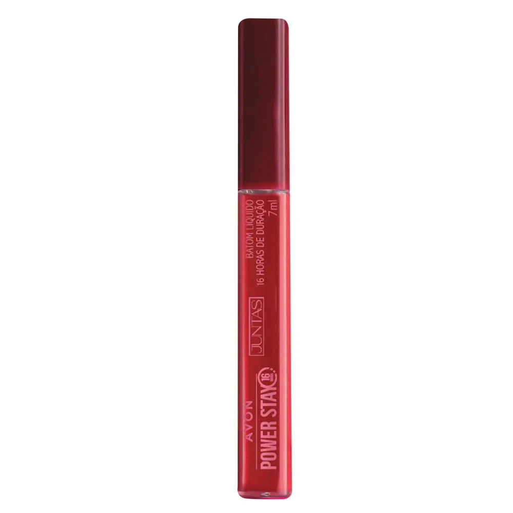 Avon Batom Líquido Power Stay Coleção Juntas 7ml - Vermelho Marsala
