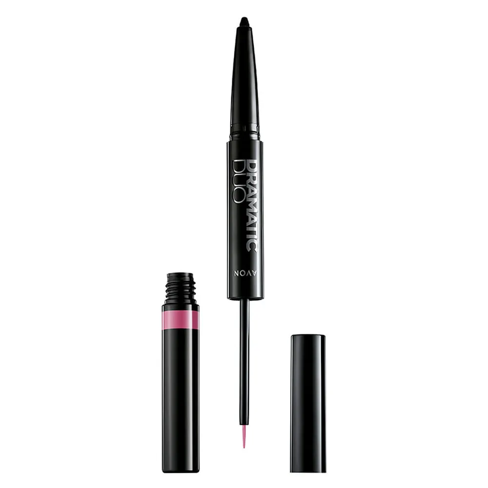 Delineador Duo para Olhos Glimmer Rosa Hollywood e Preto 1,8ml
