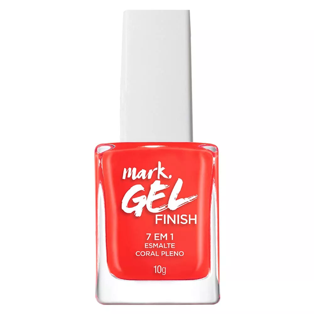 Esmalte 7 em 1 Mark. Gel Finish - 10g - Coral Pleno
