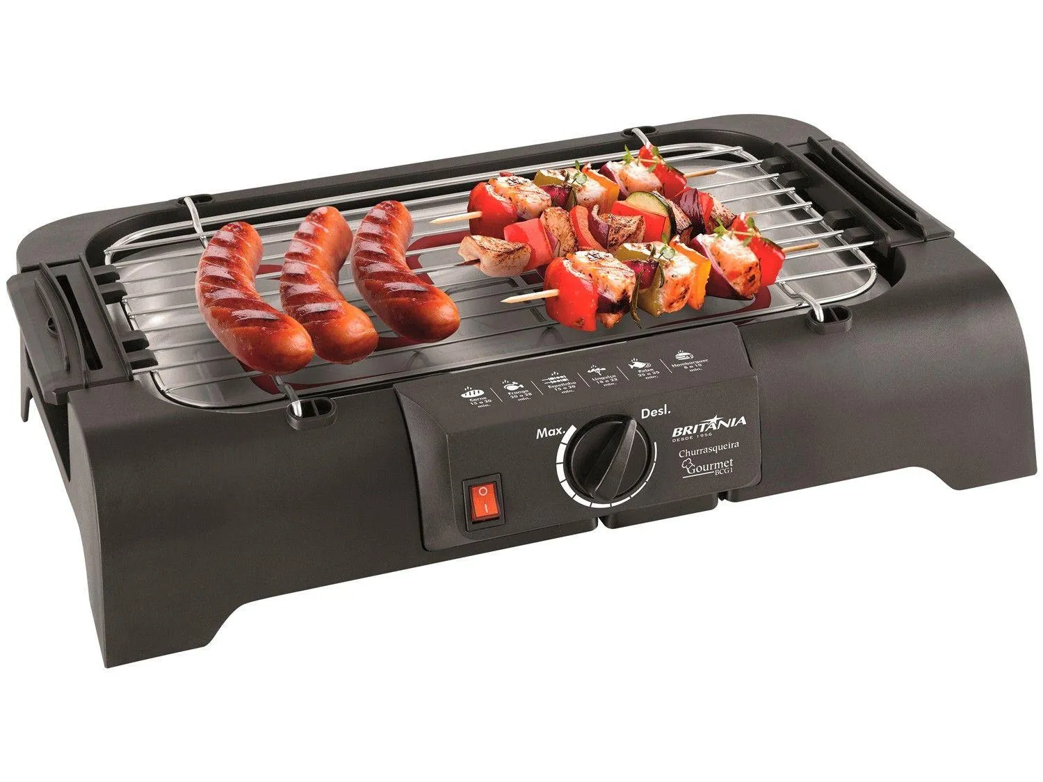 Churrasqueira Elétrica Britânia 1200W Gourmet BCG1