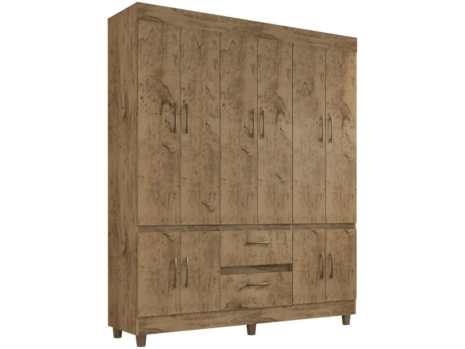 Guarda-roupa Casal 10 Portas 2 Gavetas Araplac