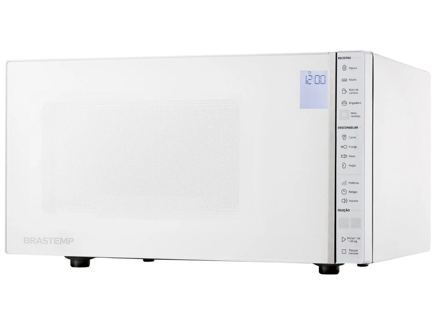 Micro-ondas Brastemp 32L Painel Integrado BMS45 CBANA Branco
