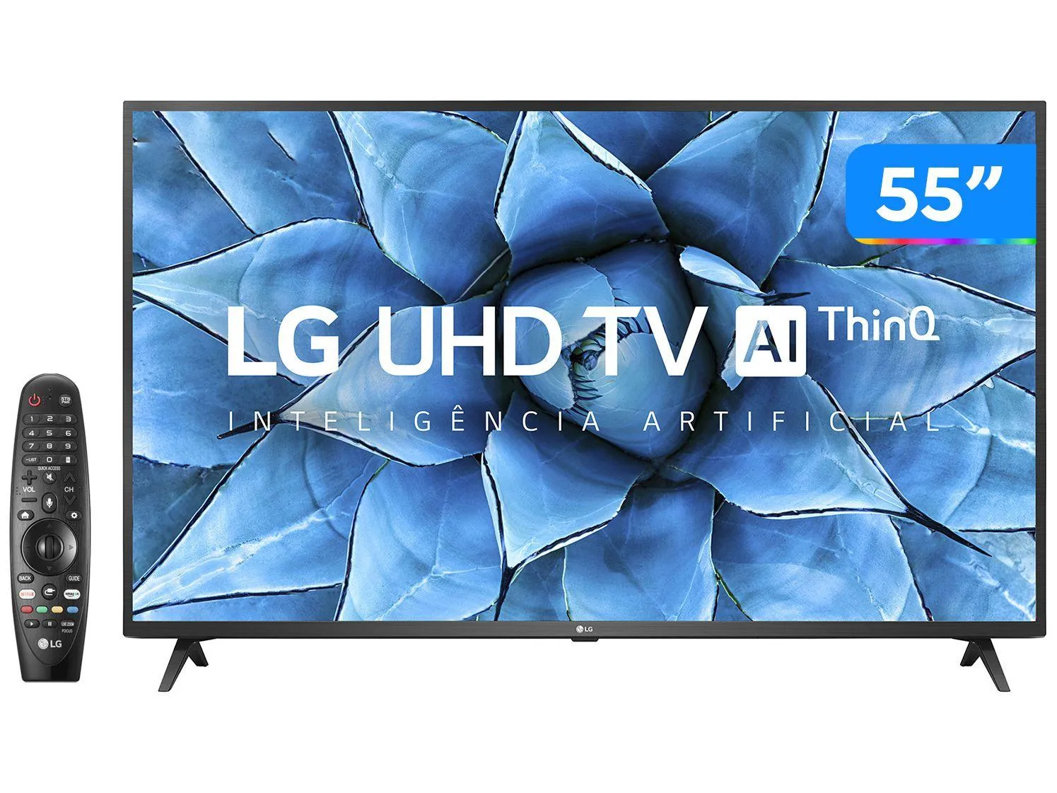 Smart TV UHD 4K LED IPS 55” LG 55UN7310PSC Wi-Fi