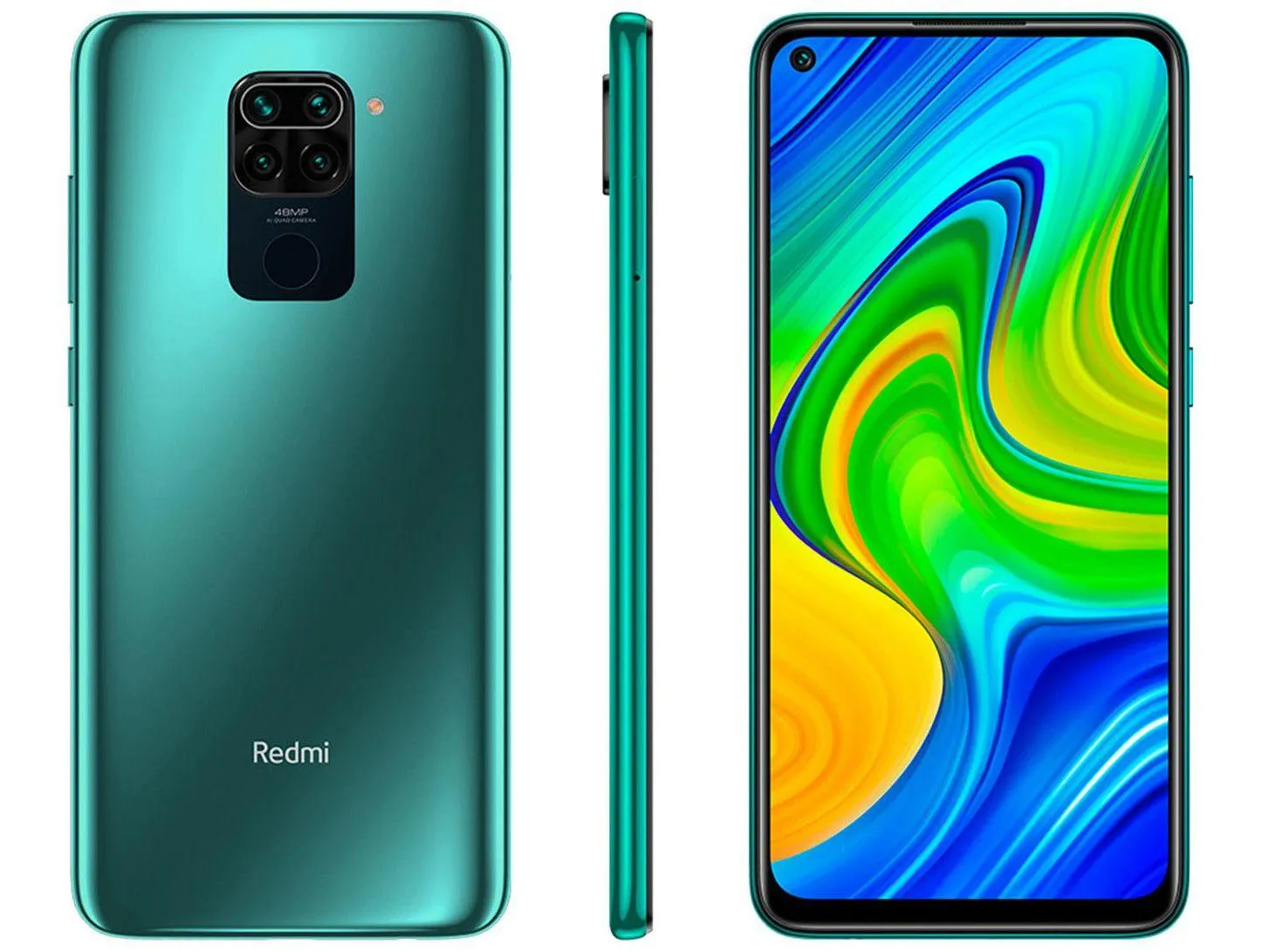Smartphone Xiaomi Redmi Note 9 64GB Verde 4G - 3GB RAM 6,53” Câm. Quadrupla + Selfie 13MP