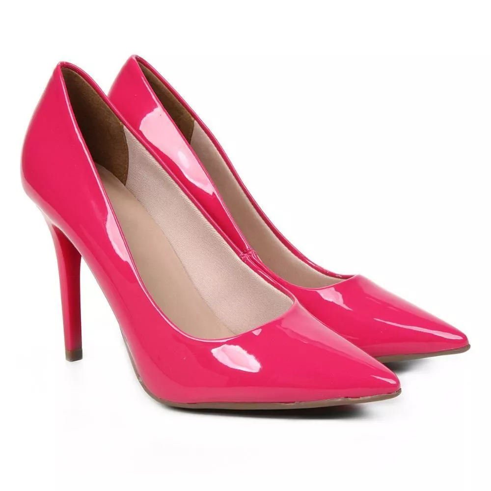 Scarpin Ala Salto Alto Verniz