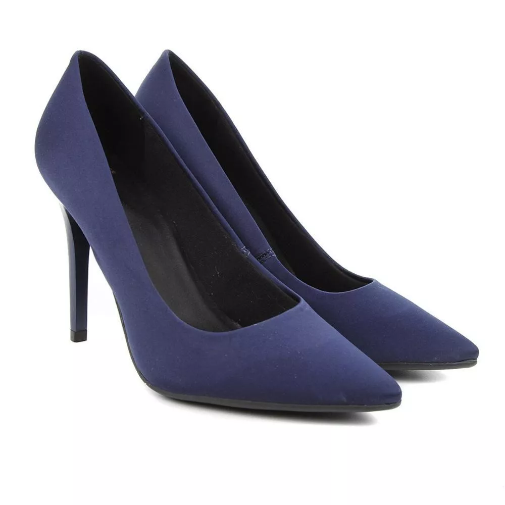 Scarpin Ala Salto Alto Cetim