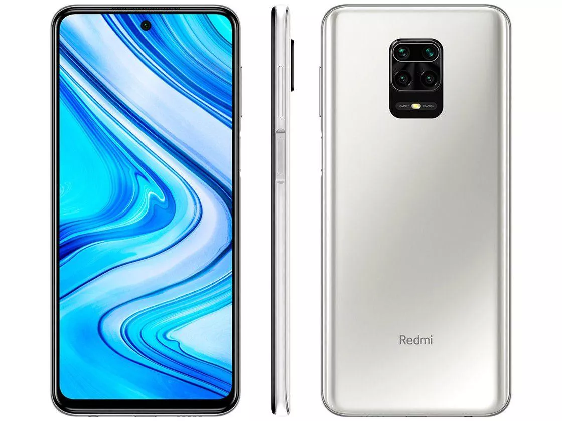 Smartphone Xiaomi Redmi Note 9 PRO 64GB Branco - 6GB RAM Tela 6,67” Câm. Quádrupla + Selfie 16MP