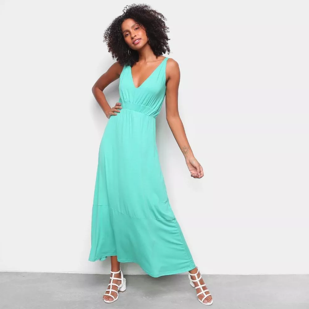 Vestido Volare Longo De Babados