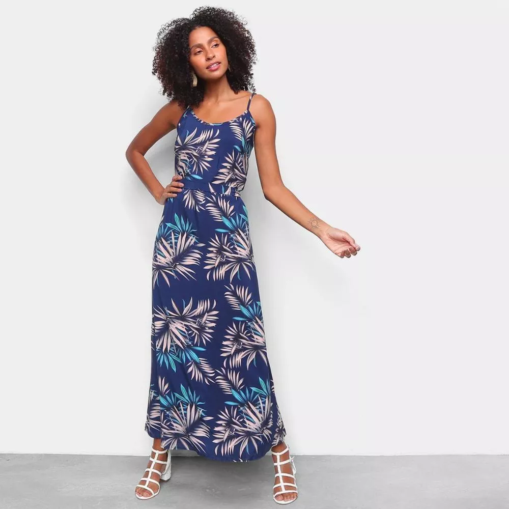 Vestido MS Fashion Longo Floral
