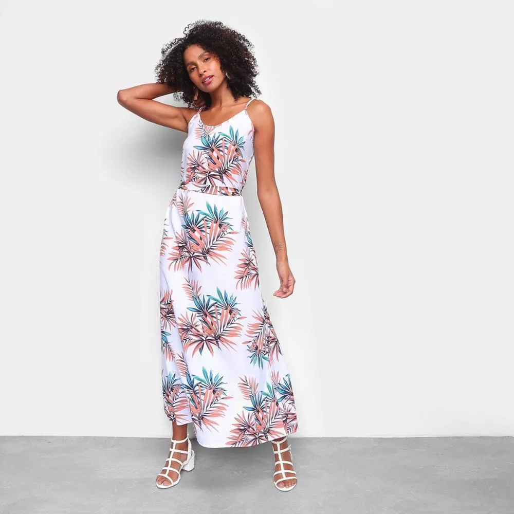 Vestido MS Fashion Longo Floral