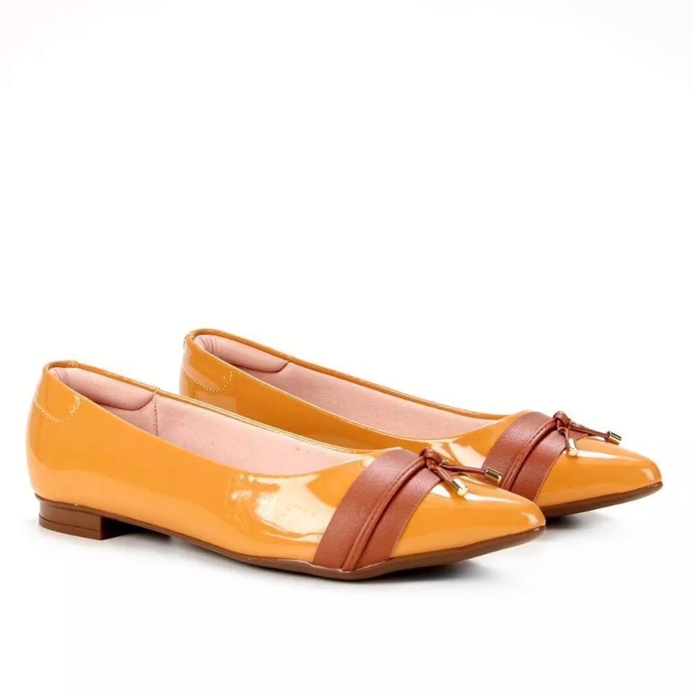 Sapatilha Moleca Laço Bico Fino Feminina
