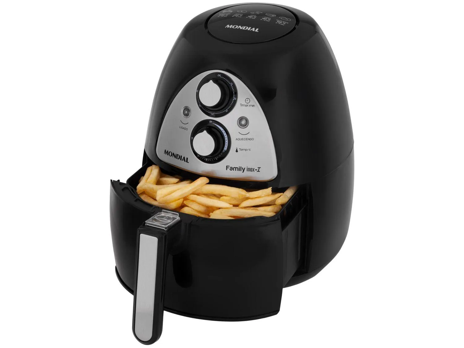 Air Fryer Mondial Family Inox I 4L com Timer