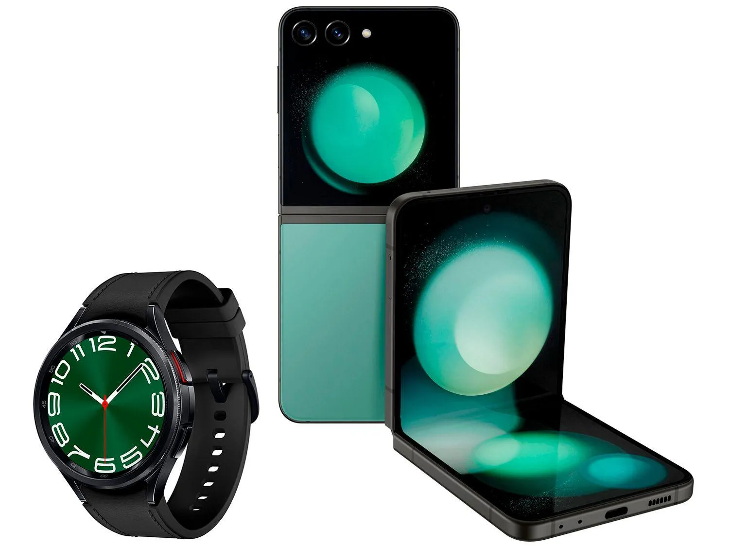 Smartphone Samsung Z Flip 5 512GB Verde Claro