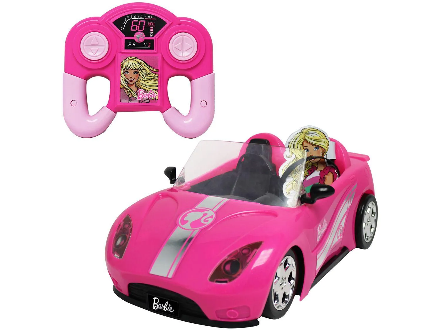 Carrinho de Controle Remoto Barbie Deluxe