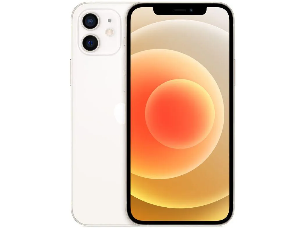 iPhone 12 Apple 256GB Branco Tela 6,1” 12MP iOS