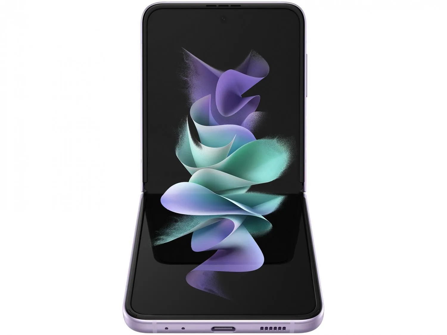 Smartphone Samsung Galaxy Z Flip3 256GB Violeta 5G 8GB RAM Tela 6,7” Câm. Dupla + 10MP