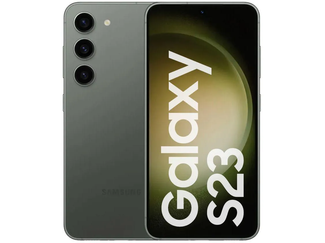 Smartphone Samsung Galaxy S23 256GB Verde 5G 8GB RAM 6,1” Câm Tripla + Selfie 12MP