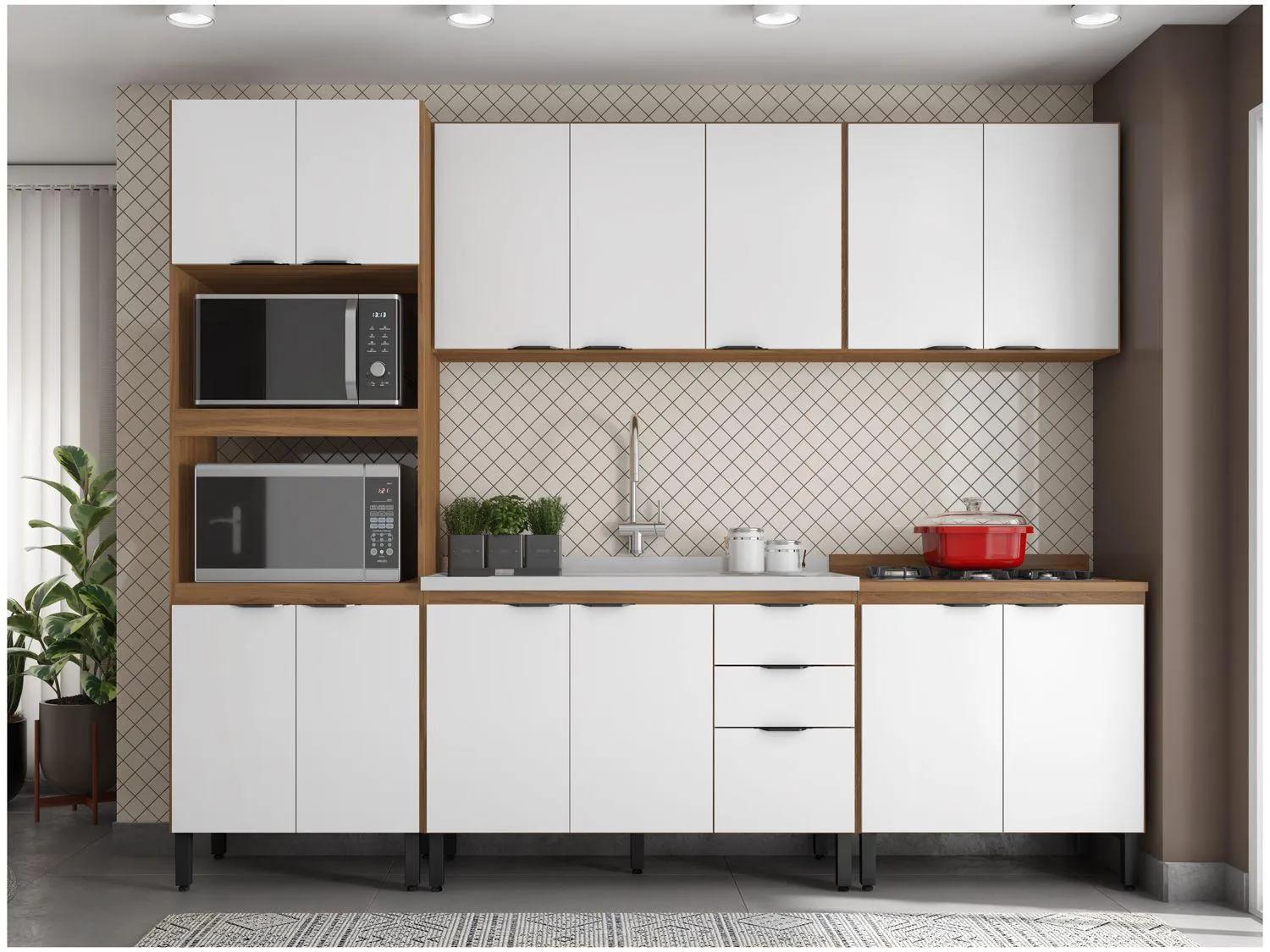 Cozinha Completa Demobile Firenze FHR001