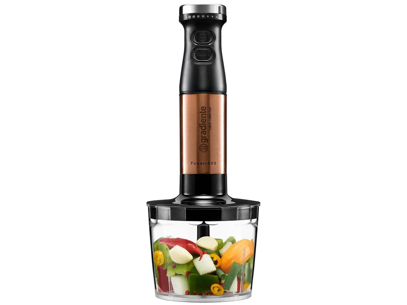 Mixer 3 em 1 Gradiente Inox Preto e Cobre 600W
