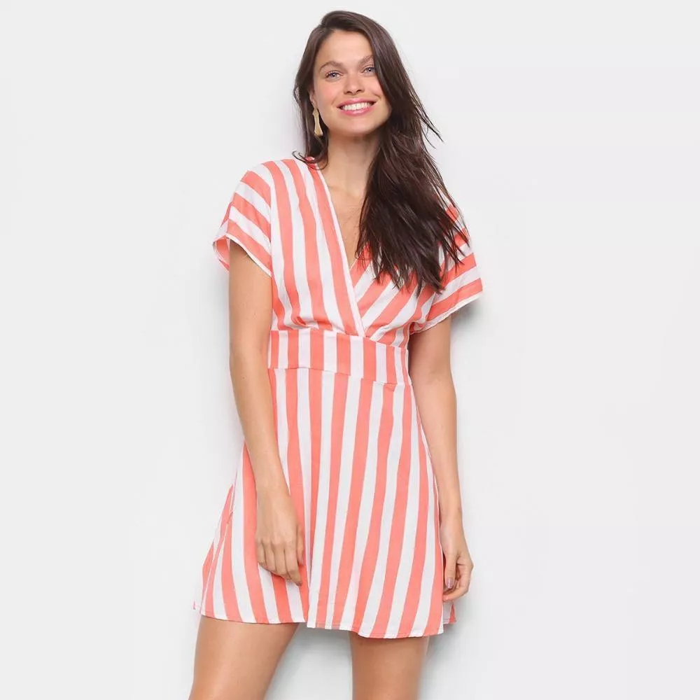 Vestido Curto Hering Estampado Feminino