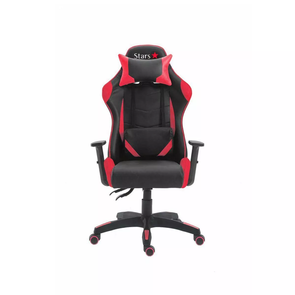 Cadeira Gamer Star Com Encosto Reclinável E Função Relax Preta e Vermelha