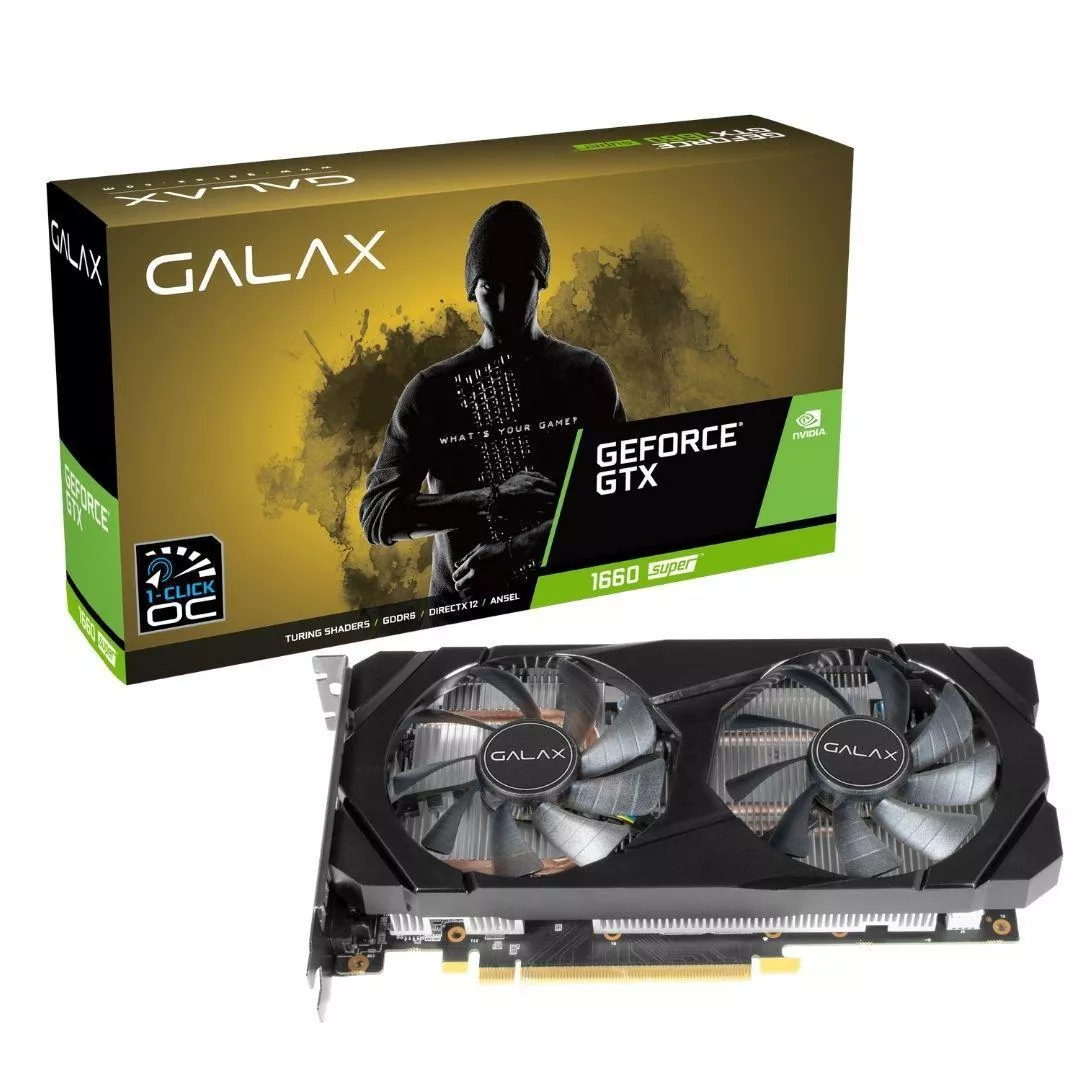 Placa De Vídeo Nvidia Galax Geforce Gtx 1660 Super Oc 6gb