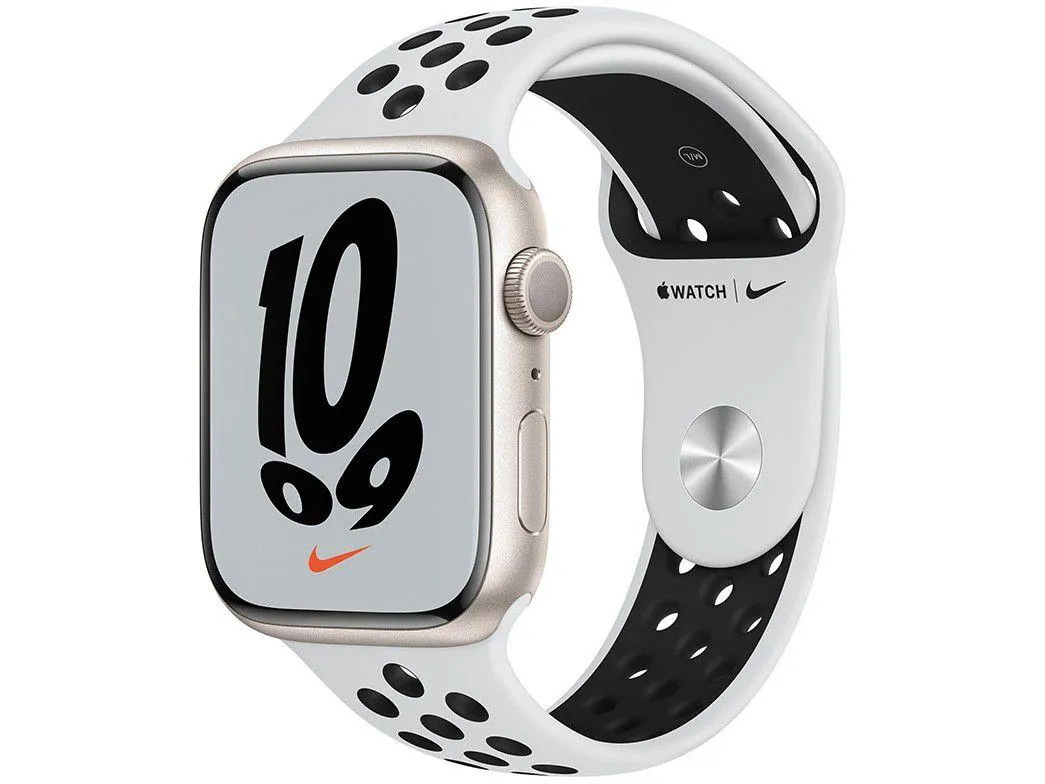Apple Watch Nike Series 7 45mm GPS Caixa Estelar