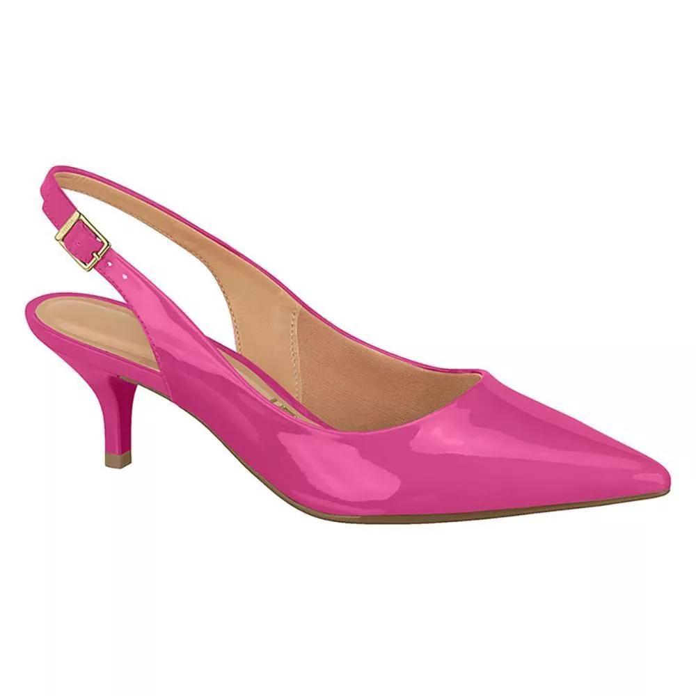 Scarpin Vizzano Salto Baixo Bico Fino Chanel