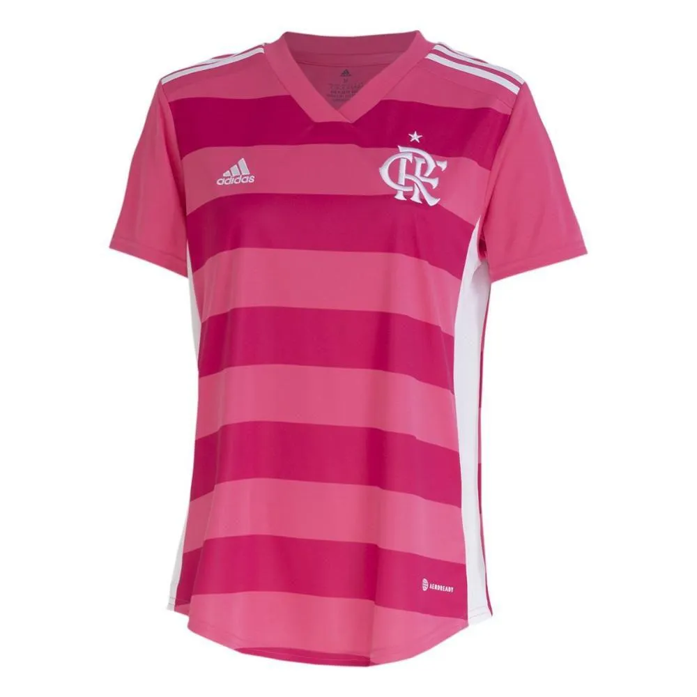 Camisa Flamengo Outubro Rosa 22/23 s/n Torcedor Adidas Feminina