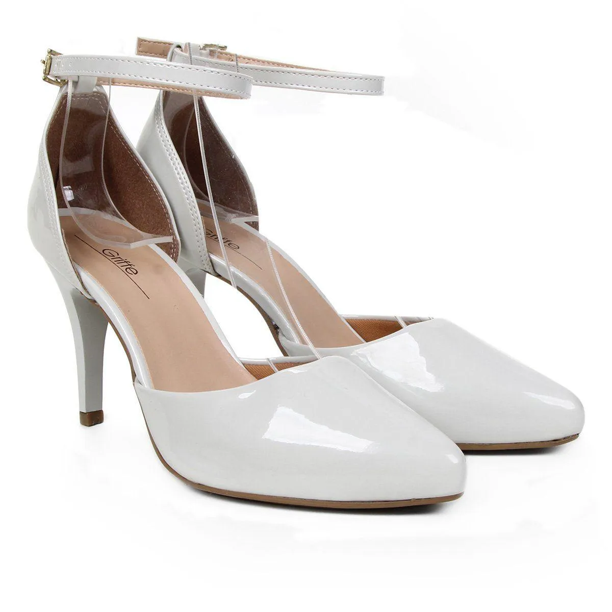 Scarpin Griffe Recorte Salto Alto Feminino