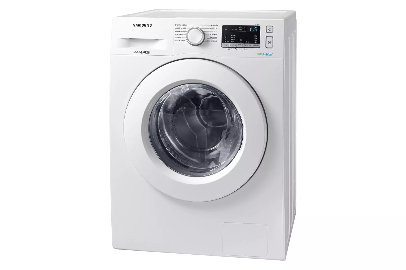 Lava e Seca Samsung WD4000 com Ecobubble e Lavagem a Seco WD90M4453MW Branca 9/6 kg