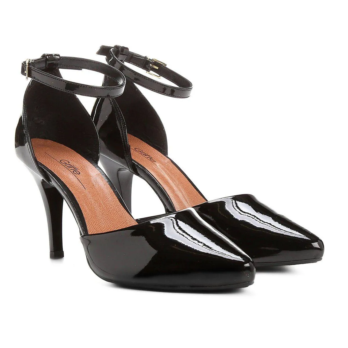 Scarpin Griffe Recorte Salto Alto Feminino