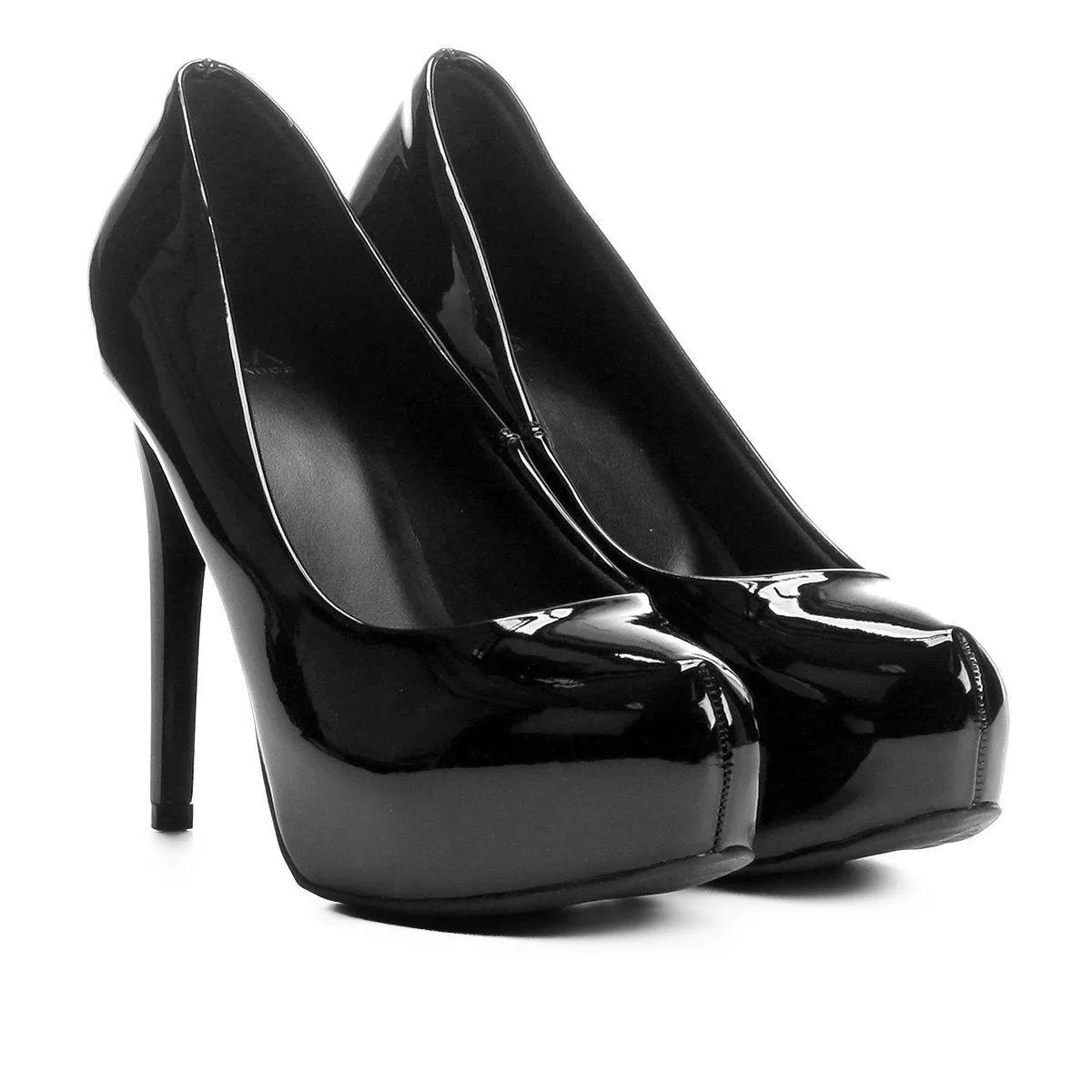 Scarpin Ala Salto Alto Meia Pata Tubarão